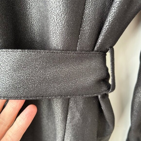 Cleo Vegan Leather Button Front Tunic - Picture 12 of 12